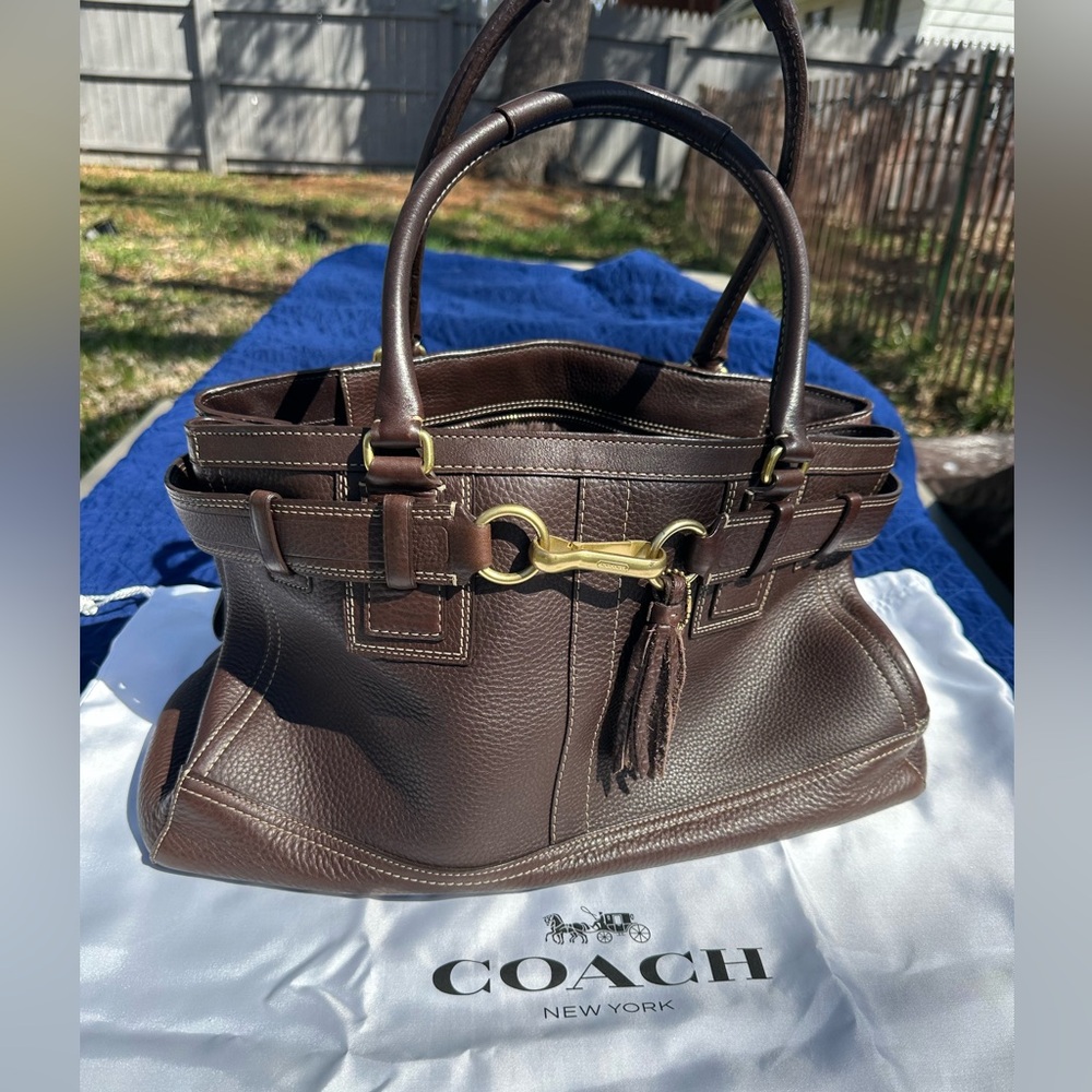 Hamptons Weekend Leather Hobo (10216), Maple pebbled leather